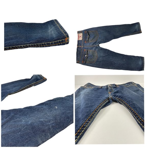TRUE RELIGION Billy Super T Y2K Retro  jeans size 42 100% cotton - Picture 10 of 11